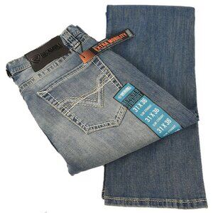 Rock & Roll Denim Revolver Slim Straight Leg Western Jeans 31x36